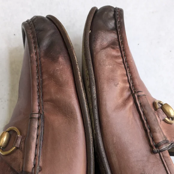Gucci Horsebit Loafers Brown Men 8.5 Leather